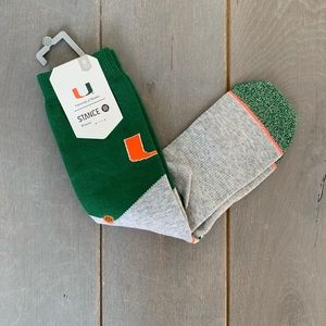 NWT- Stance University of Miami women’s socks!